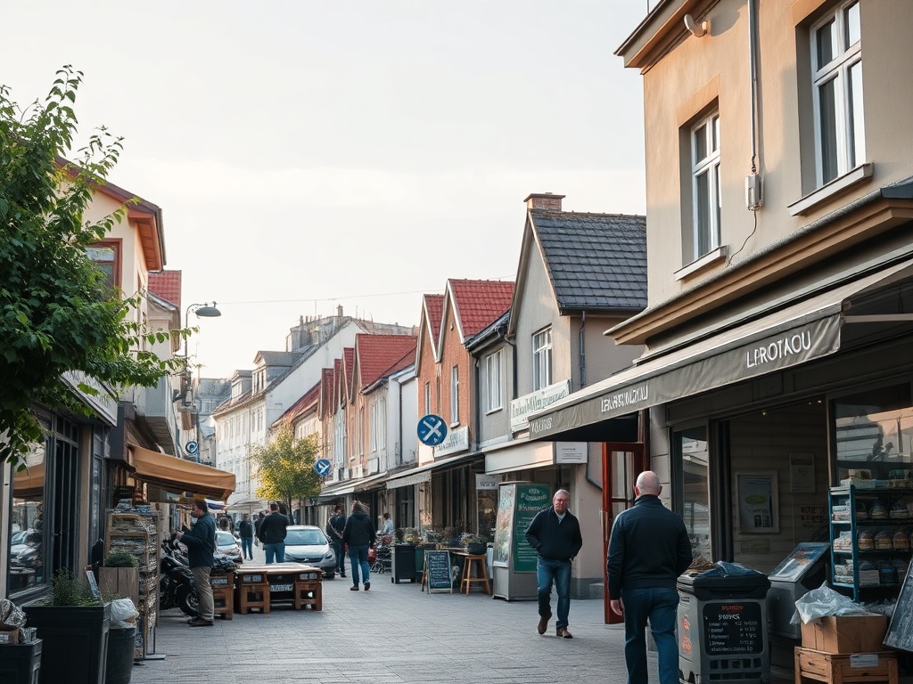 Mapa Bierunia z zaznaczonymi terenami inwestycji finansowanych z Funduszy Europejskich